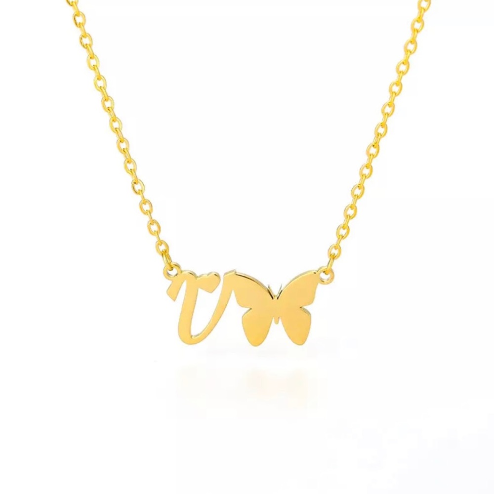 INITIAL LETTER “V” NECKLACE